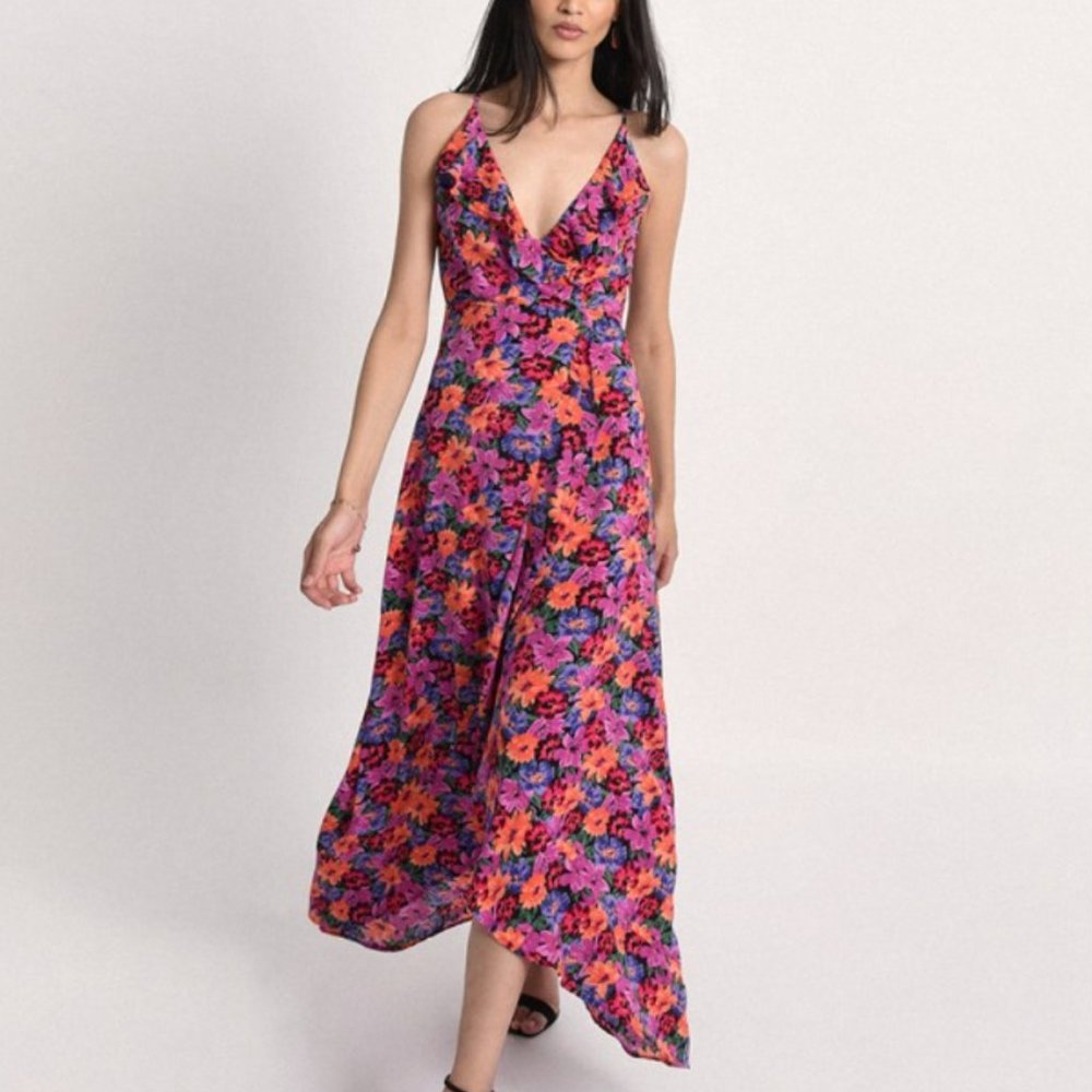 summer molly bracken long floral printed backless dress